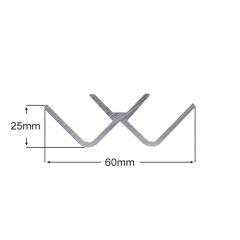 Aluminium 1/2 inch Internal Corner Front