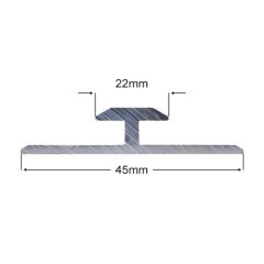 Aluminium 3/16 inch Continual Run Front
