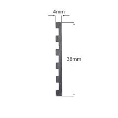 Aluminium Stair Nosing No 04 Front