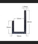 Miscellaneous Aluminium Moulding No 5 Front